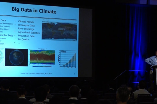 Big Data in Climate Opportunities and Challenges for Machine Learning